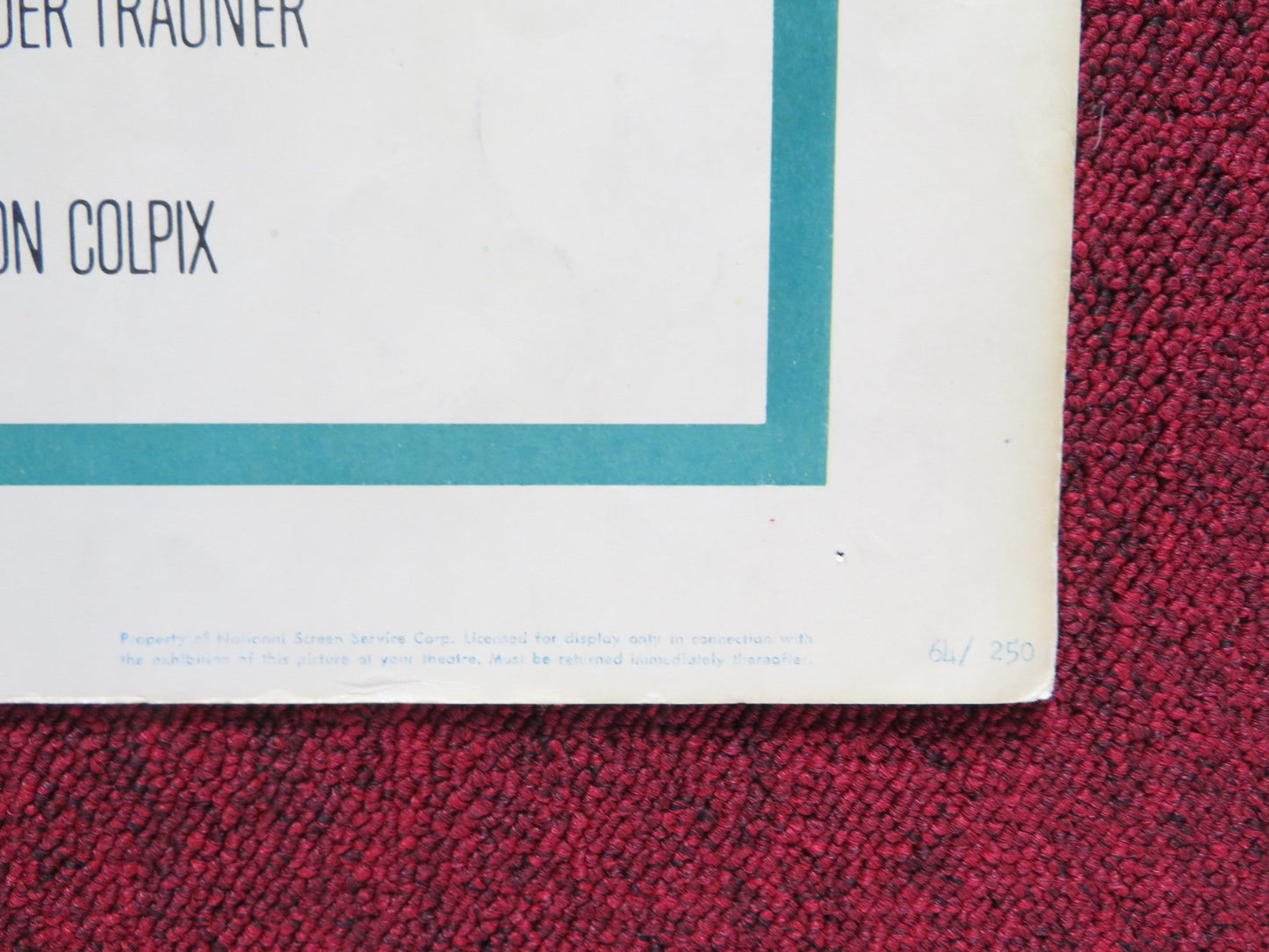 BEHOLD A PALE HORSE US HALF SHEET (22"x 28") POSTER GREGORY PECK QUINN 1964 Rendezvous Cinema Movie posters