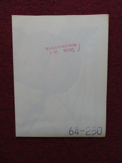 BEHOLD A PALEHORSE FOLDED US ONE SHEET POSTER GREGORY PECK ANTHONY QUINN 1964 Rendezvous Cinema Movie posters