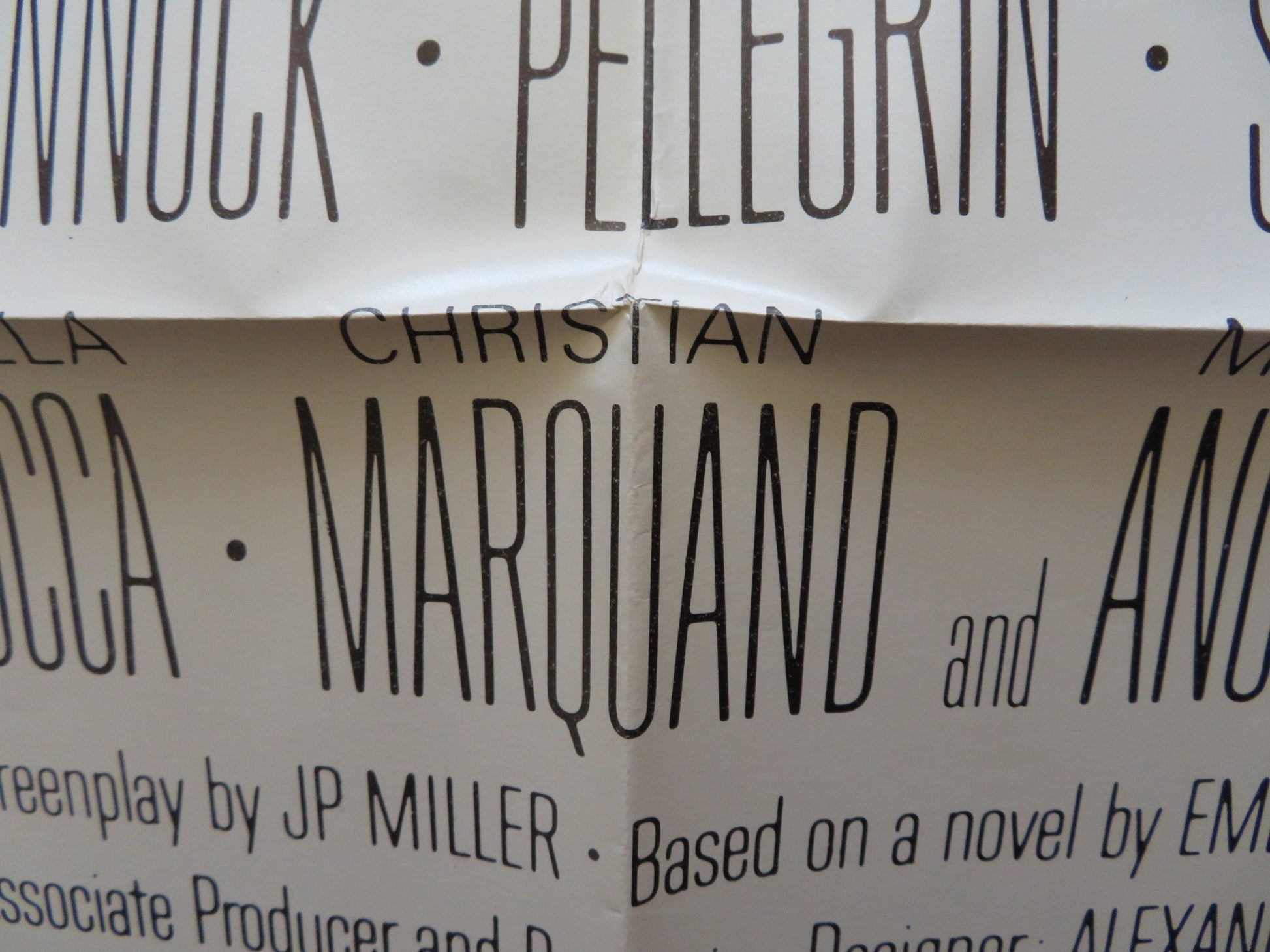 BEHOLD A PALEHORSE FOLDED US ONE SHEET POSTER GREGORY PECK ANTHONY QUINN 1964 Rendezvous Cinema Movie posters