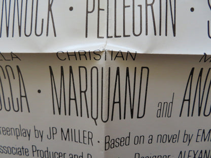 BEHOLD A PALEHORSE FOLDED US ONE SHEET POSTER GREGORY PECK ANTHONY QUINN 1964 Rendezvous Cinema Movie posters