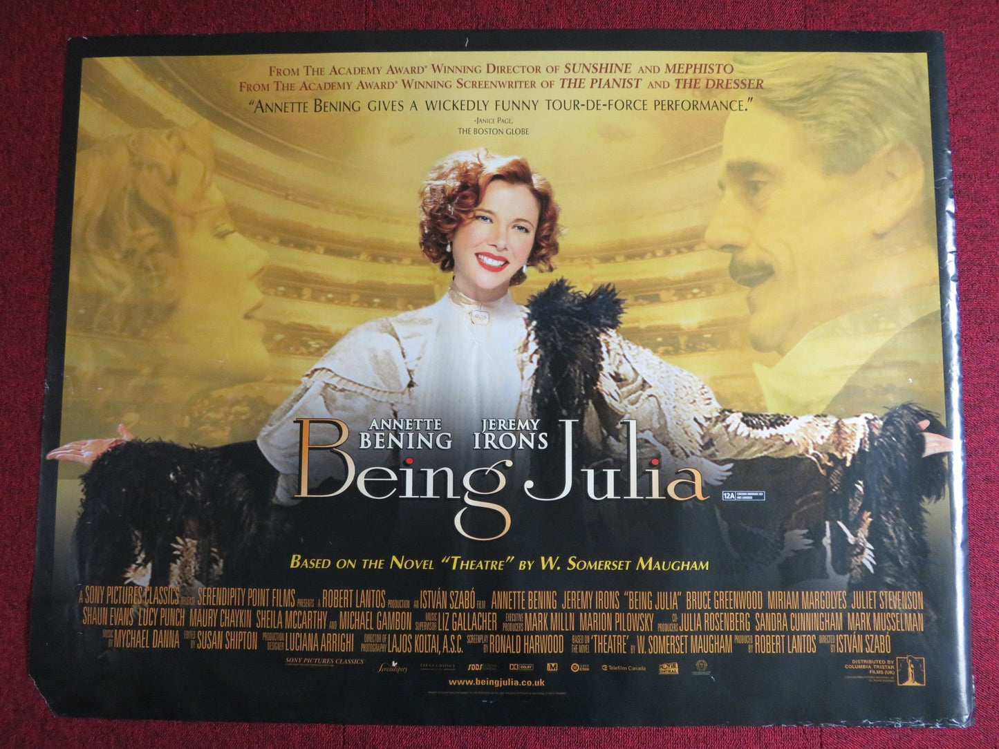BEING JULIA UK QUAD (30"x 40") ROLLED POSTER MICHAEL GAMBON ANNETTE BENING 2004 Rendezvous Cinema Movie posters