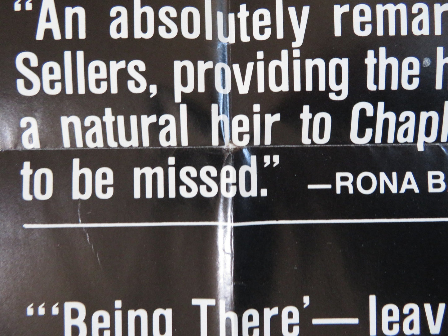 BEING THERE FOLDED US ONE SHEET POSTER PETER SELLERS SHIRLEY MACLAINE 1980 Rendezvous Cinema Movie posters