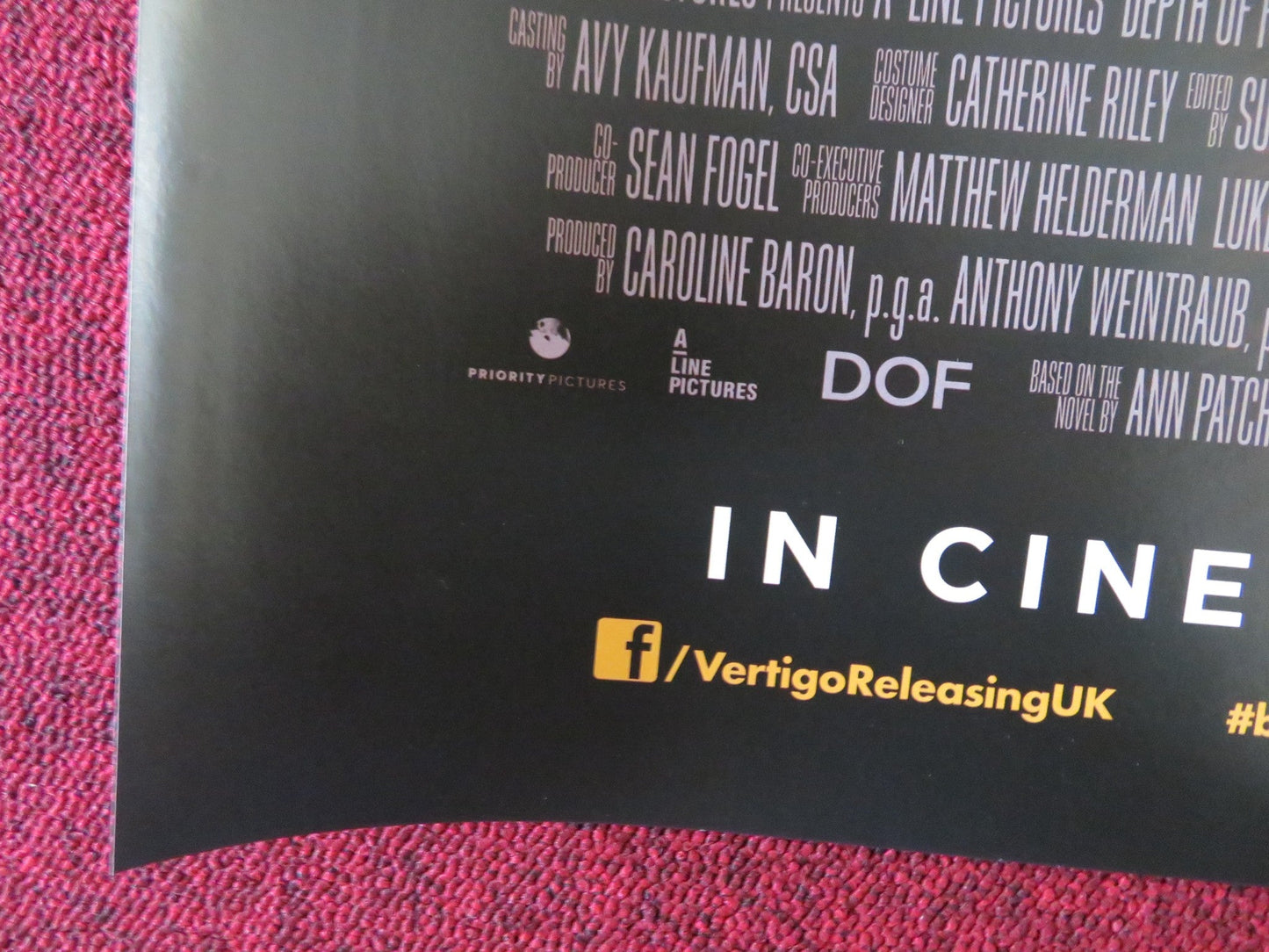 BEL CANTO UK QUAD (30"x 40") ROLLED POSTER JULIANNE MOORE KEN WATANABE 2018 Rendezvous Cinema Movie posters