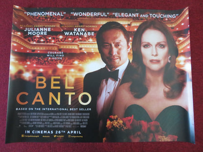 BEL CANTO UK QUAD (30"x 40") ROLLED POSTER JULIANNE MOORE KEN WATANABE 2018 Rendezvous Cinema Movie posters