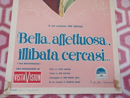 BELLA AFFETTUOSA ILLIBATA CERCASI ITALIAN LOCANDINA (27.5"x 13") POSTER 1958 Movie posters