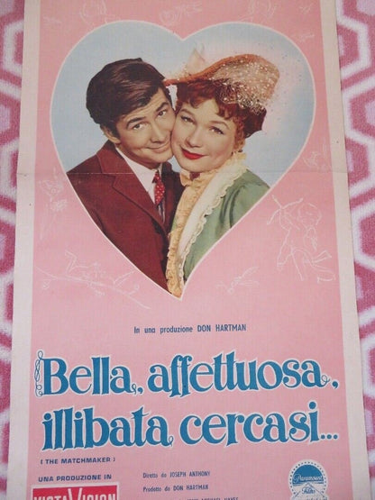 BELLA AFFETTUOSA ILLIBATA CERCASI ITALIAN LOCANDINA (27.5"x 13") POSTER 1958 Movie posters
