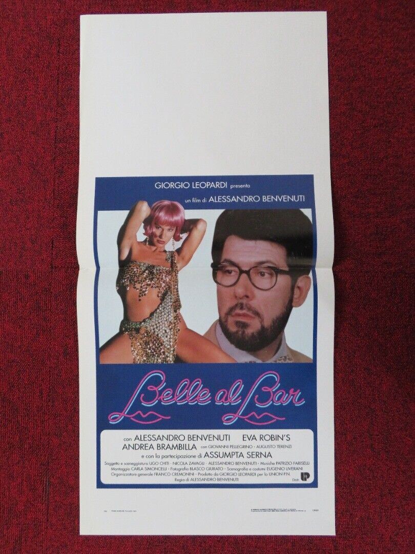 BELLE AL BAR ITALIAN LOCANDINA (27.5"x13") POSTER ALESSANDRO BENVENUTI 1994 - Rendezvous Cinema