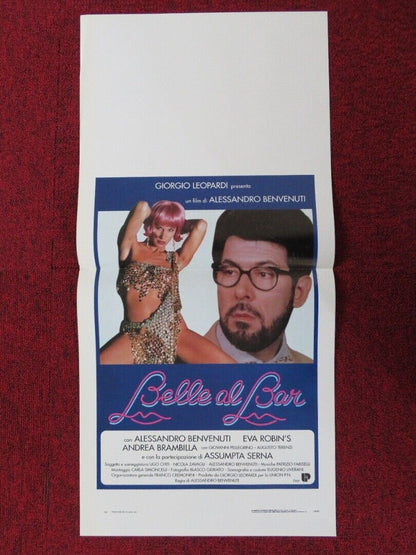 BELLE AL BAR ITALIAN LOCANDINA (27.5"x13") POSTER ALESSANDRO BENVENUTI 1994 - Rendezvous Cinema