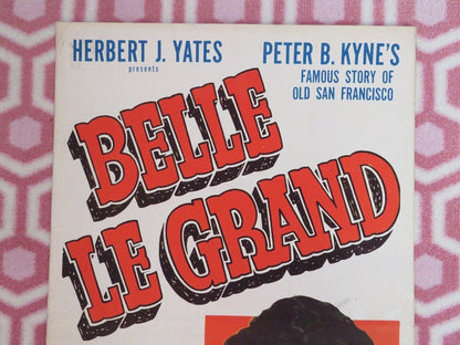 BELLE LE GRAND US INSERT (14"x 36") POSTER VERA RALSTON JOHN CARROLL 1951 Movie posters