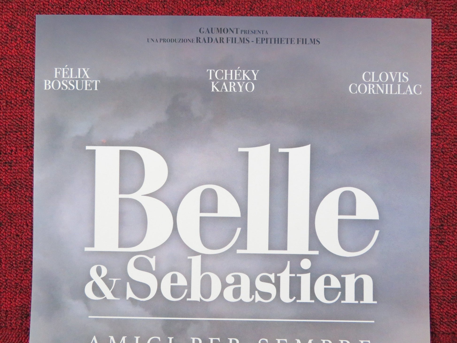 BELLE & SEBASTIEN - b ITALIAN LOCANDINA POSTER FELIX BOSSUET TCHEKY KARYO 2013 Rendezvous Cinema Movie posters