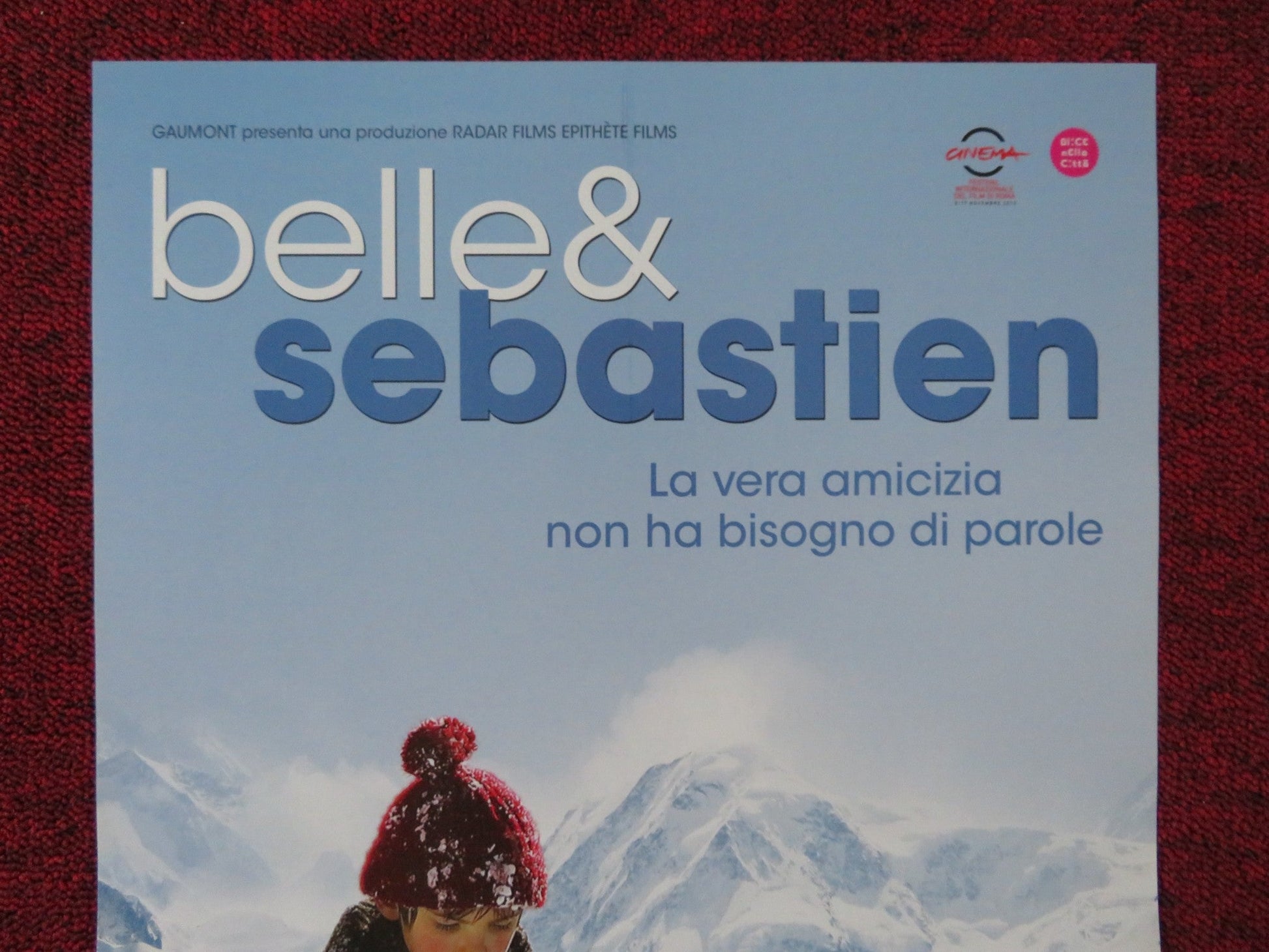 BELLE & SEBASTIEN ITALIAN LOCANDINA POSTER FELIX BOSSUET TCHEKY KARYO 2013 Rendezvous Cinema Movie posters