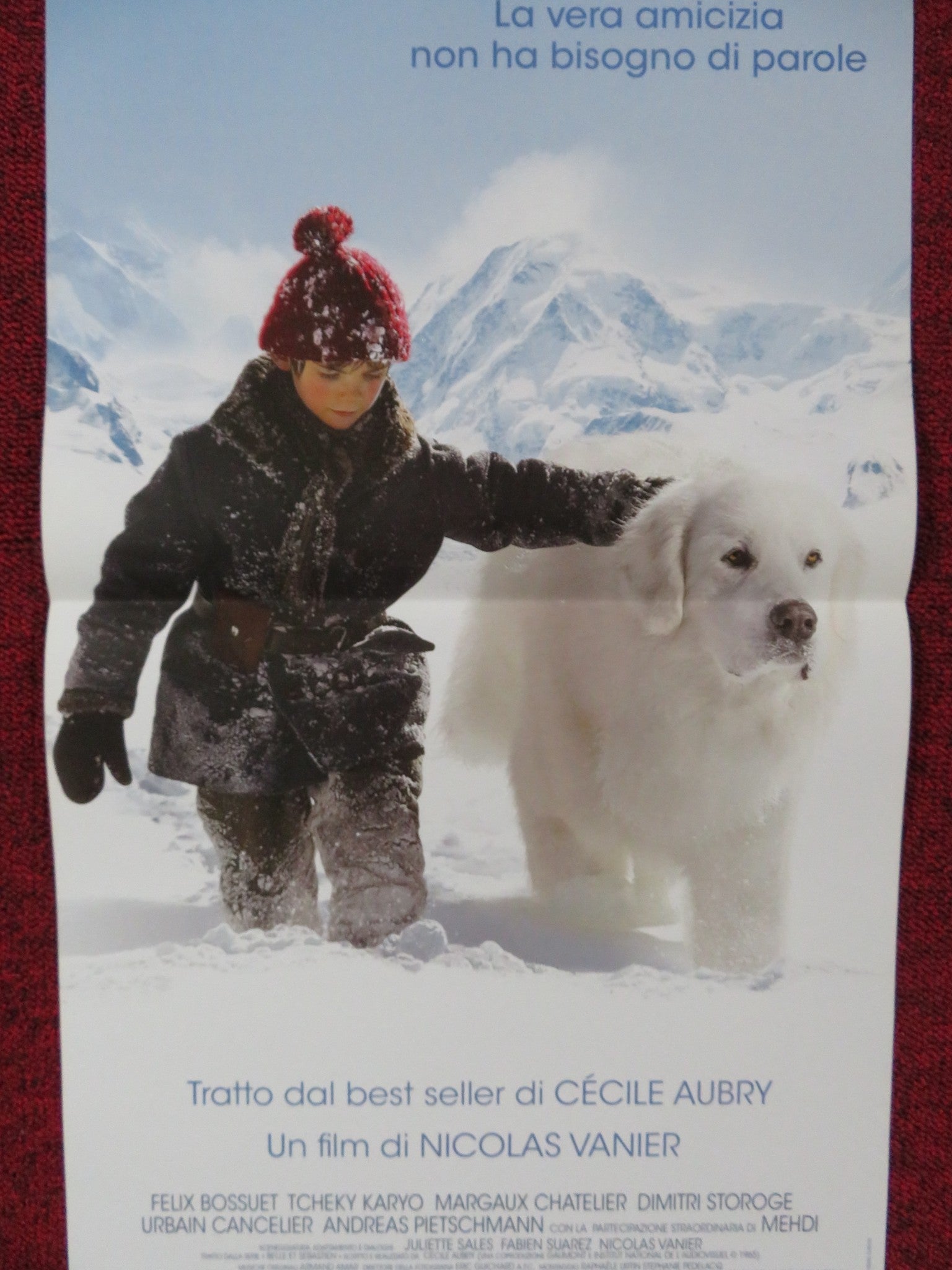 BELLE & SEBASTIEN ITALIAN LOCANDINA POSTER FELIX BOSSUET TCHEKY KARYO 2013 Rendezvous Cinema Movie posters