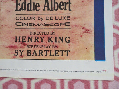 BELOVED INFIDEL FOLDED US ONE SHEET POSTER GREGORY PECK DEBORAH KERR 1959 Movie posters