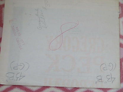 BELOVED INFIDEL FOLDED US ONE SHEET POSTER GREGORY PECK DEBORAH KERR 1959 Movie posters