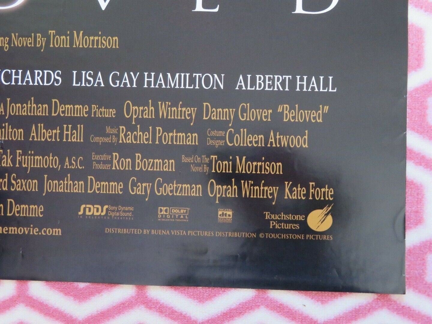 BELOVED US ONE SHEET POSTER 1988 OPRAH WINFREY DANNY GLOVER 1988 Movie posters