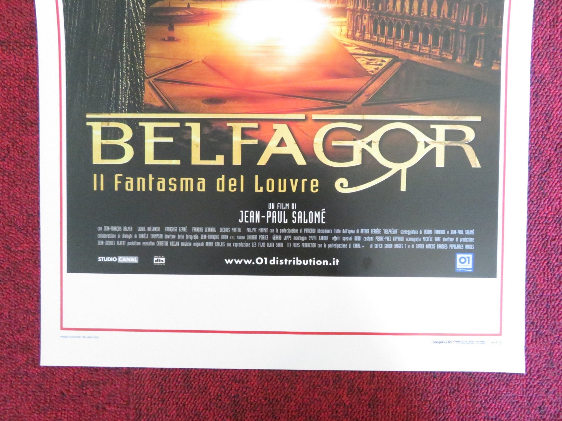 BELPHEGOR: PHANTOM OF THE LOUVRE ITALIAN LOCANDINA POSTER SOPHIE MARCEAU 2001 Rendezvous Cinema Movie posters