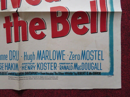 BELVEDERE RING THE BELL FOLDED US ONE SHEET POSTER CLIFTON WEBB JOANNE DRU 1951 Movie posters