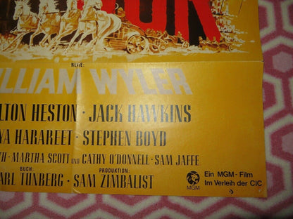 BEN HUR GERMAN A1 (33"x 23") POSTER CHARLTON HESTON WILLIAM WYLER 1959 Movie posters