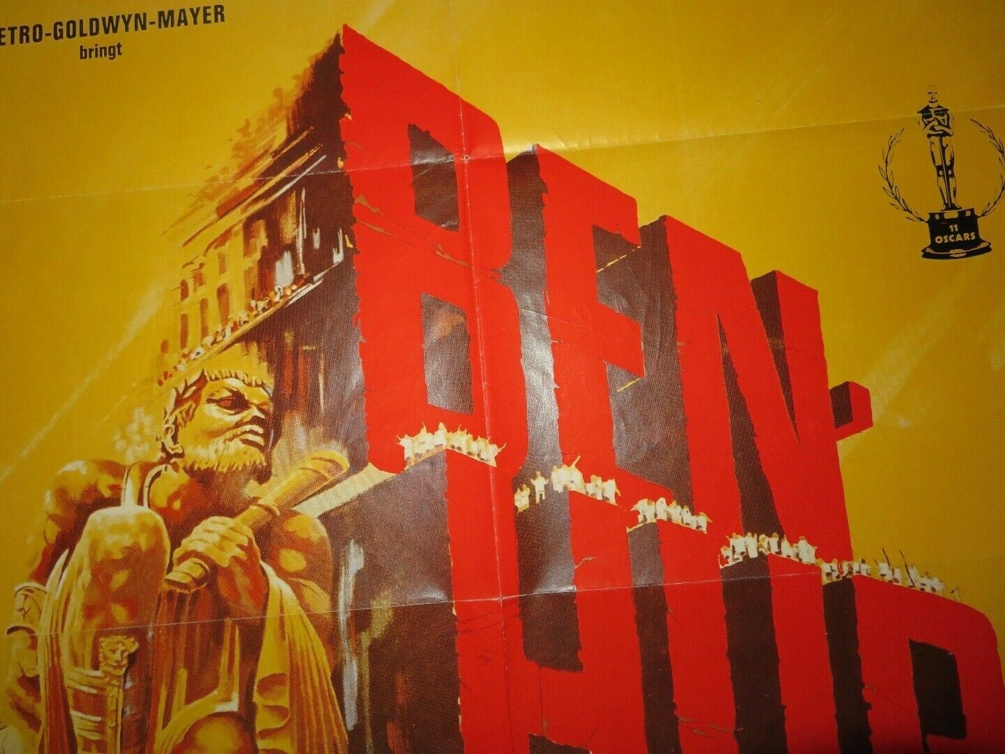 BEN HUR GERMAN A1 (33"x 23") POSTER CHARLTON HESTON WILLIAM WYLER 1959 Movie posters