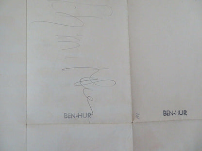 BEN HUR GERMAN A1 (33"x 23") POSTER CHARLTON HESTON WILLIAM WYLER 1959 Movie posters