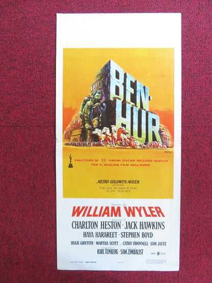 BEN HUR ITALIAN LOCANDINA POSTER CHARLTON HESTON JACK HAWKINS 1980s Rendezvous Cinema Movie posters