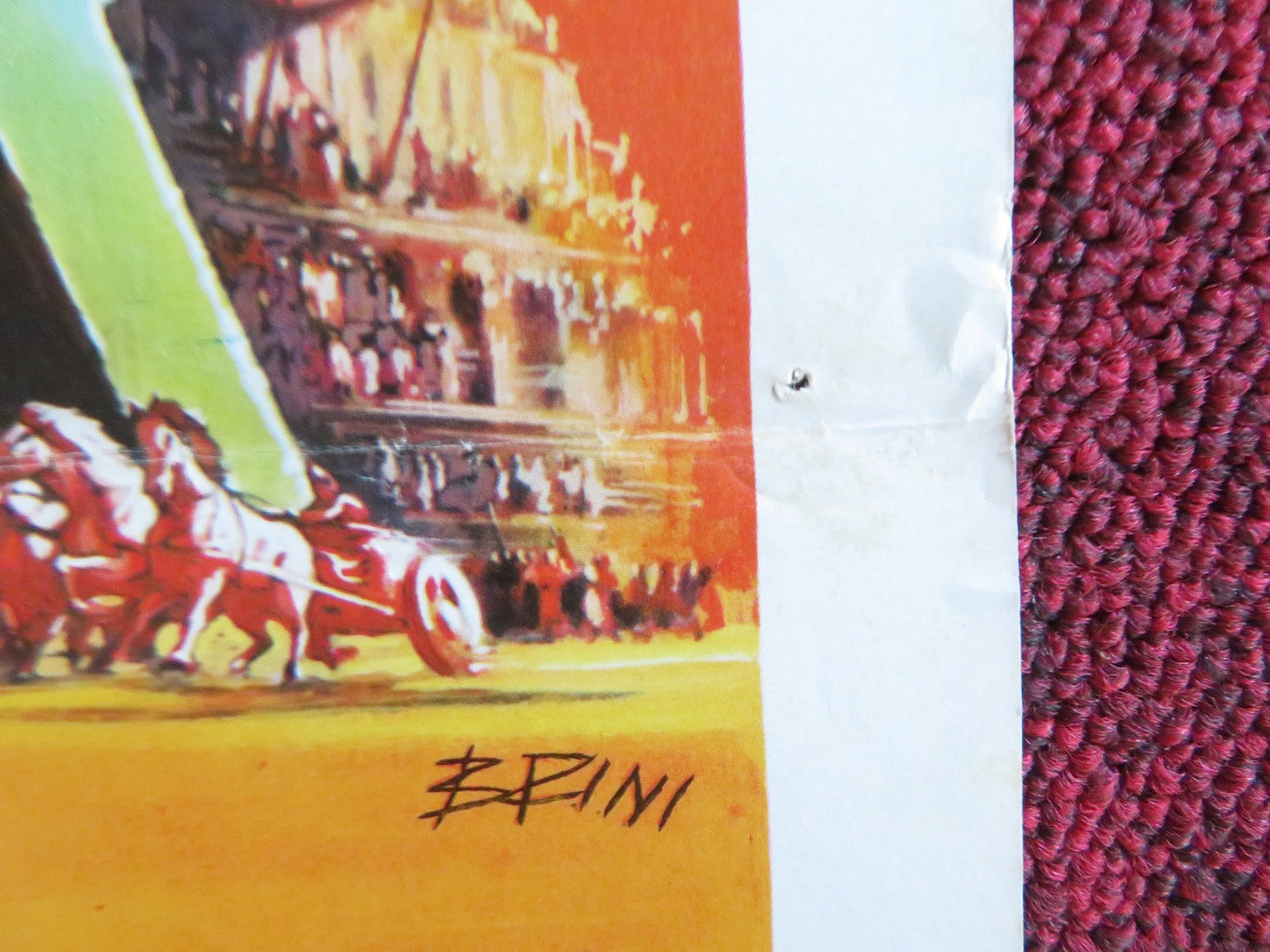 BEN HUR ITALIAN LOCANDINA POSTER CHARLTON HESTON JACK HAWKINS 1980s Rendezvous Cinema Movie posters