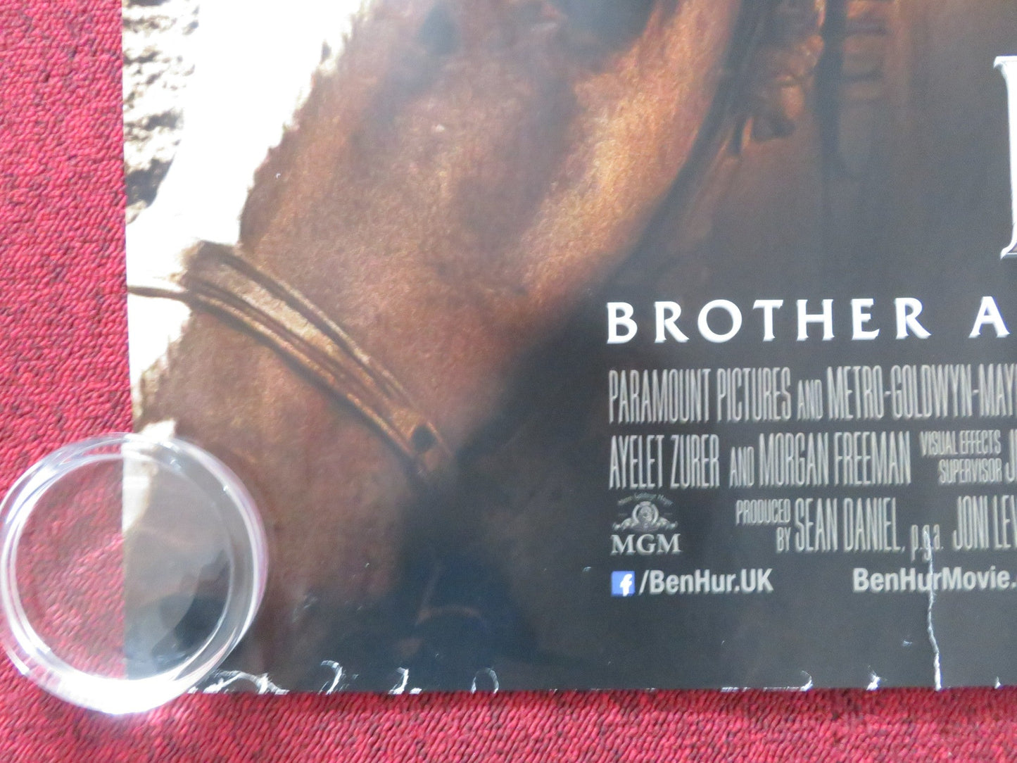 BEN - HUR UK QUAD ROLLED POSTER JACK HUSTON TOBY KEBBELL 2016 Rendezvous Cinema Movie posters