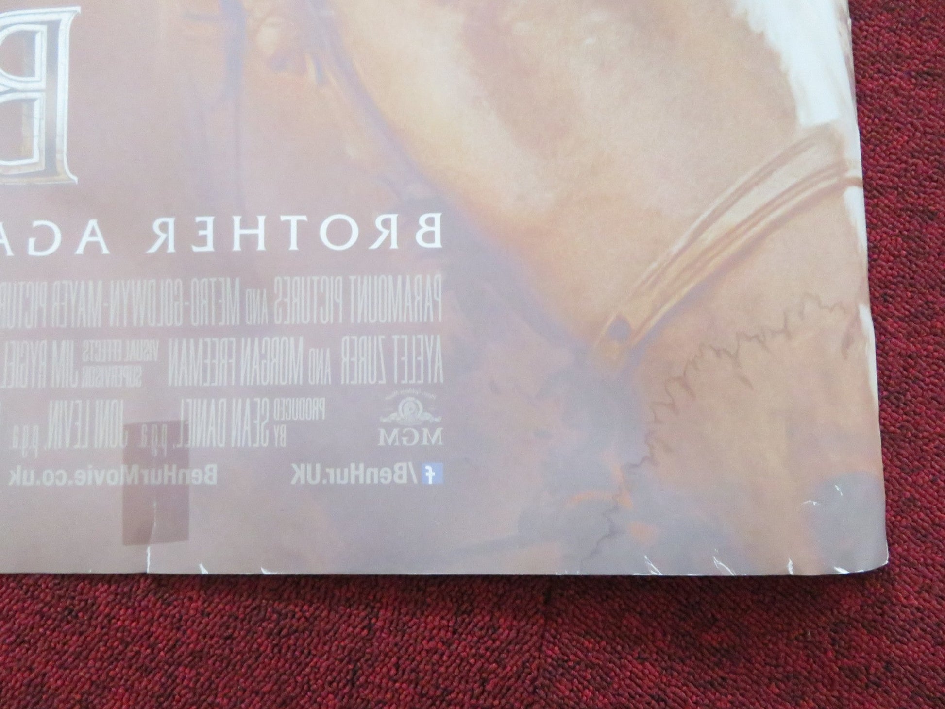 BEN - HUR UK QUAD ROLLED POSTER JACK HUSTON TOBY KEBBELL 2016 Rendezvous Cinema Movie posters