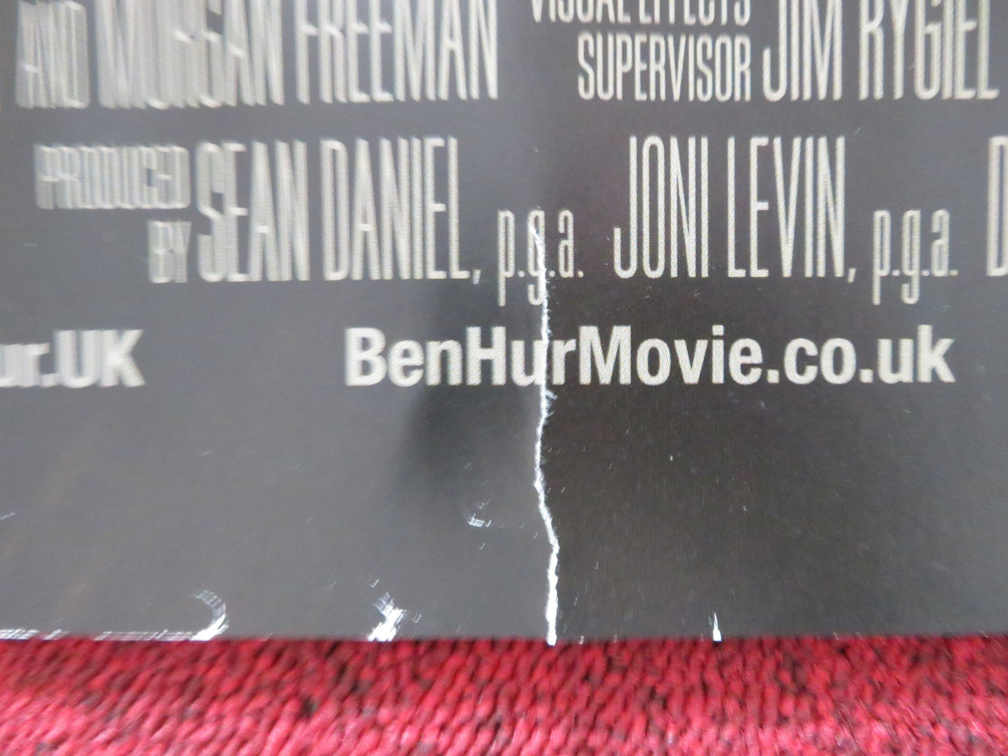 BEN - HUR UK QUAD ROLLED POSTER JACK HUSTON TOBY KEBBELL 2016 Rendezvous Cinema Movie posters