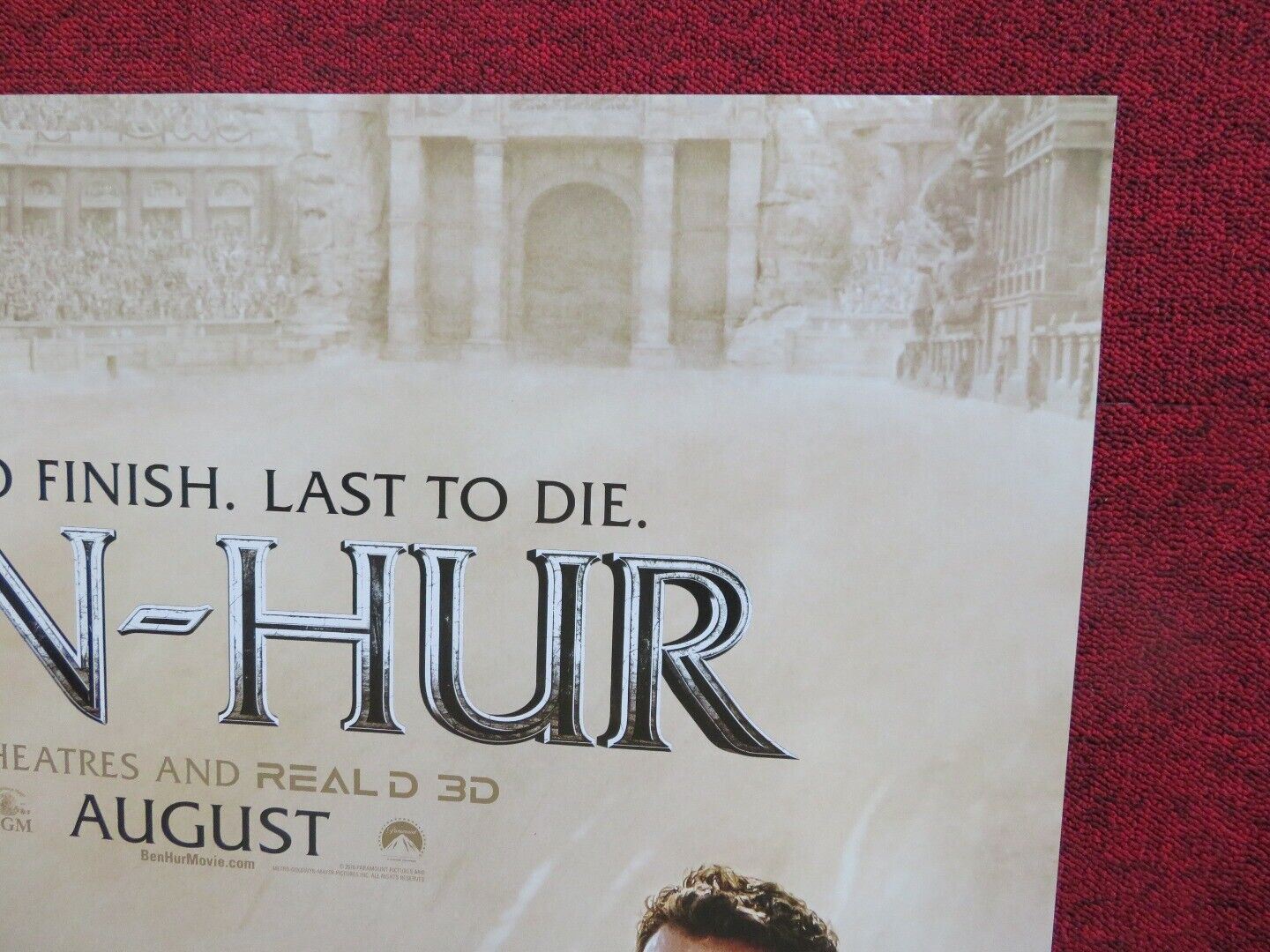 BEN - HUR US ONE SHEET ROLLED POSTER JACK HUSTON 2016 Movie posters