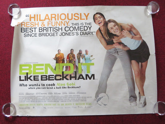 BEND IT LIKE BECKHAM UK QUAD ROLLED POSTER KEIRA KNIGHTLEY PARMINDER NAGRA 2002 Rendezvous Cinema Movie posters