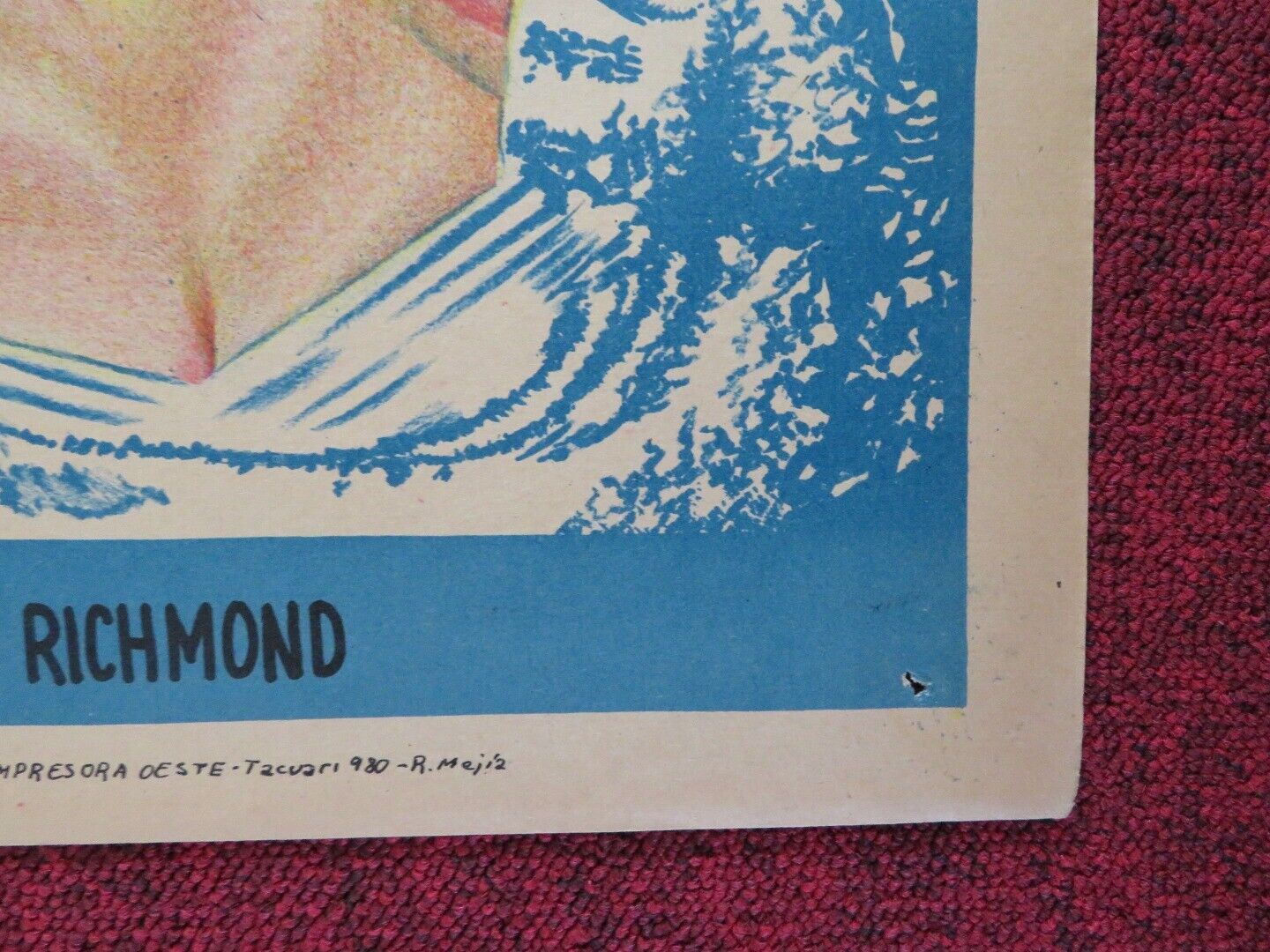 BENGAL BRIGADE FOLDED ARGENTINA ONE SHEET POSTER ROCK HUDSON ARLENE DAHL Movie posters