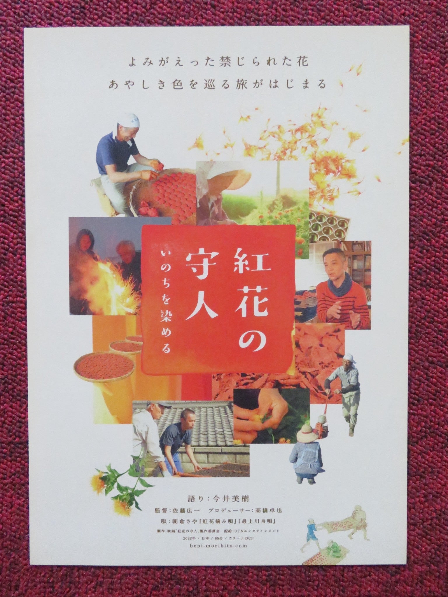 BENIBANA NO MORIBITO JAPANESE CHIRASHI (B5) POSTER KOICHI SATO 2022 Rendezvous Cinema Movie posters