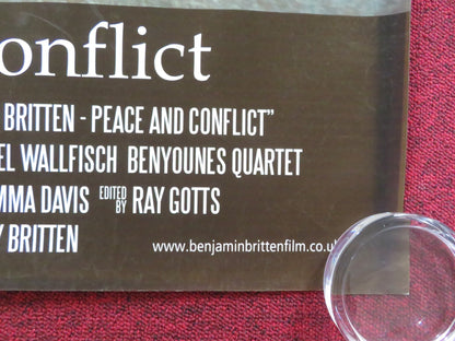 BENJAMIN BRITTEN: PEACE AND CONFLICT UK QUAD (30"x 40") ROLLED POSTER 2013 Rendezvous Cinema Movie posters