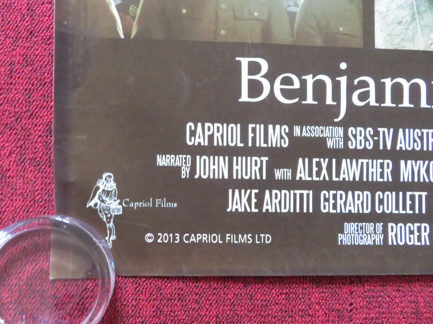 BENJAMIN BRITTEN: PEACE AND CONFLICT UK QUAD (30"x 40") ROLLED POSTER 2013 Rendezvous Cinema Movie posters