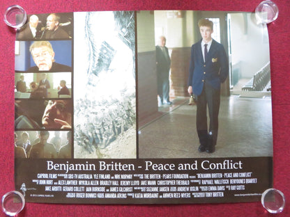 BENJAMIN BRITTEN: PEACE AND CONFLICT UK QUAD (30"x 40") ROLLED POSTER 2013 Rendezvous Cinema Movie posters