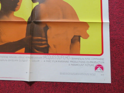 BENJAMIN FOLDED US ONE SHEET POSTER MICHELE MORGAN CATHERINE DENEUVE 1968 Movie posters