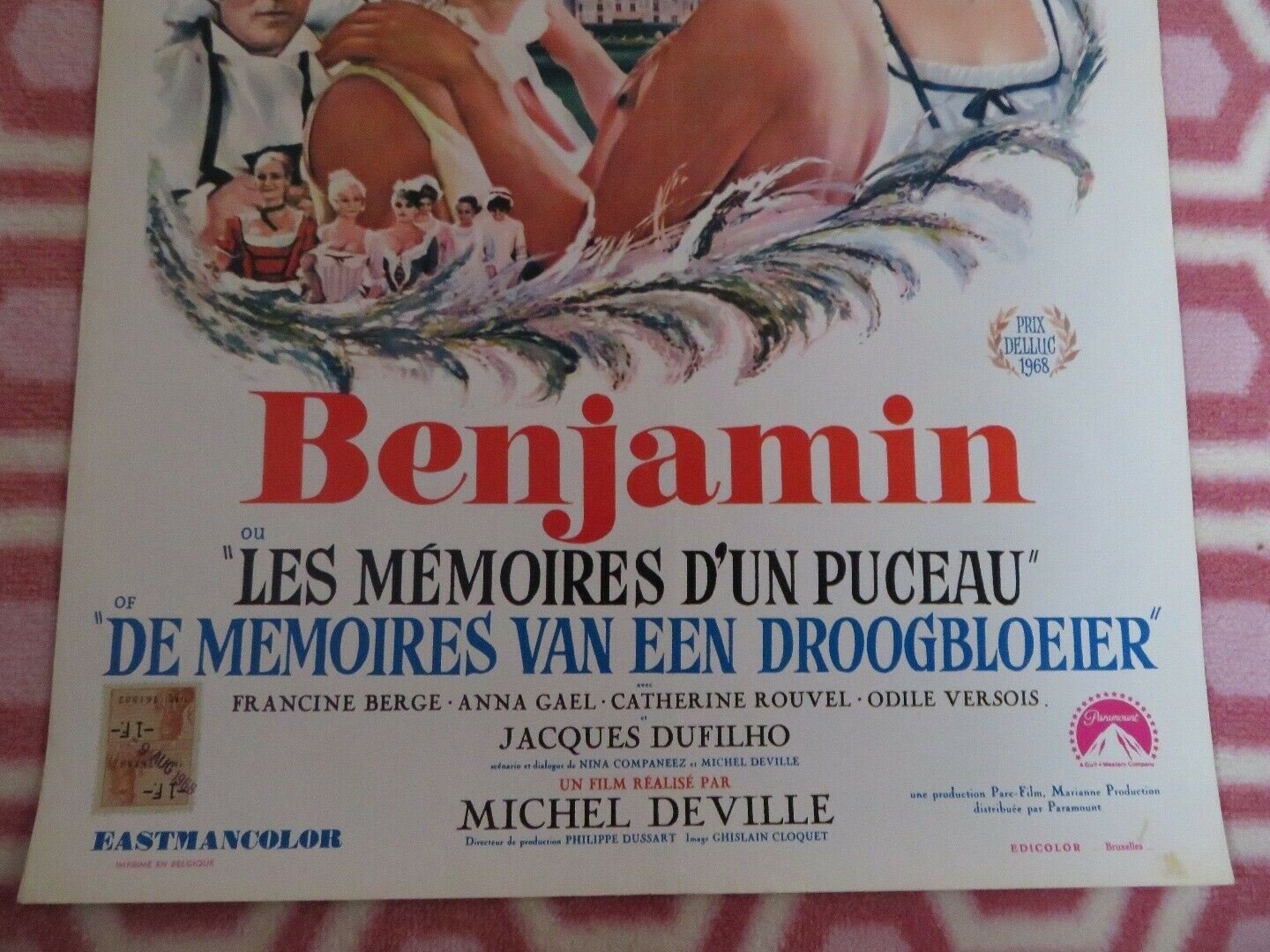 BENJAMIN/ The Diary of an Innocent Boy BELGIUM (20"x 14") POSTER 1968 Movie posters