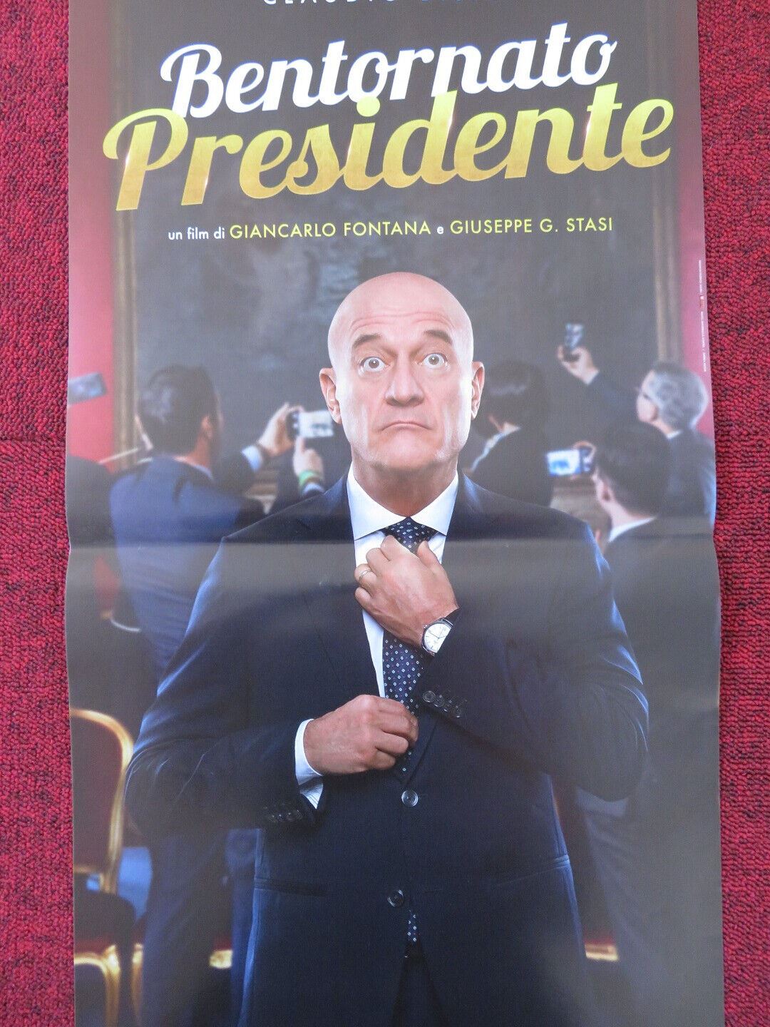 BENTORNATE PRESIDENTE ITALIAN LOCANDINA (26.5"x12.5") POSTER CLAUDIO BISIO 2019 Rendezvous Cinema Movie posters