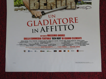 BENUR UN GLADIATORE IN AFFITTO ITALIAN LOCANDINA (27.5"x13") POSTER 2012 Movie posters
