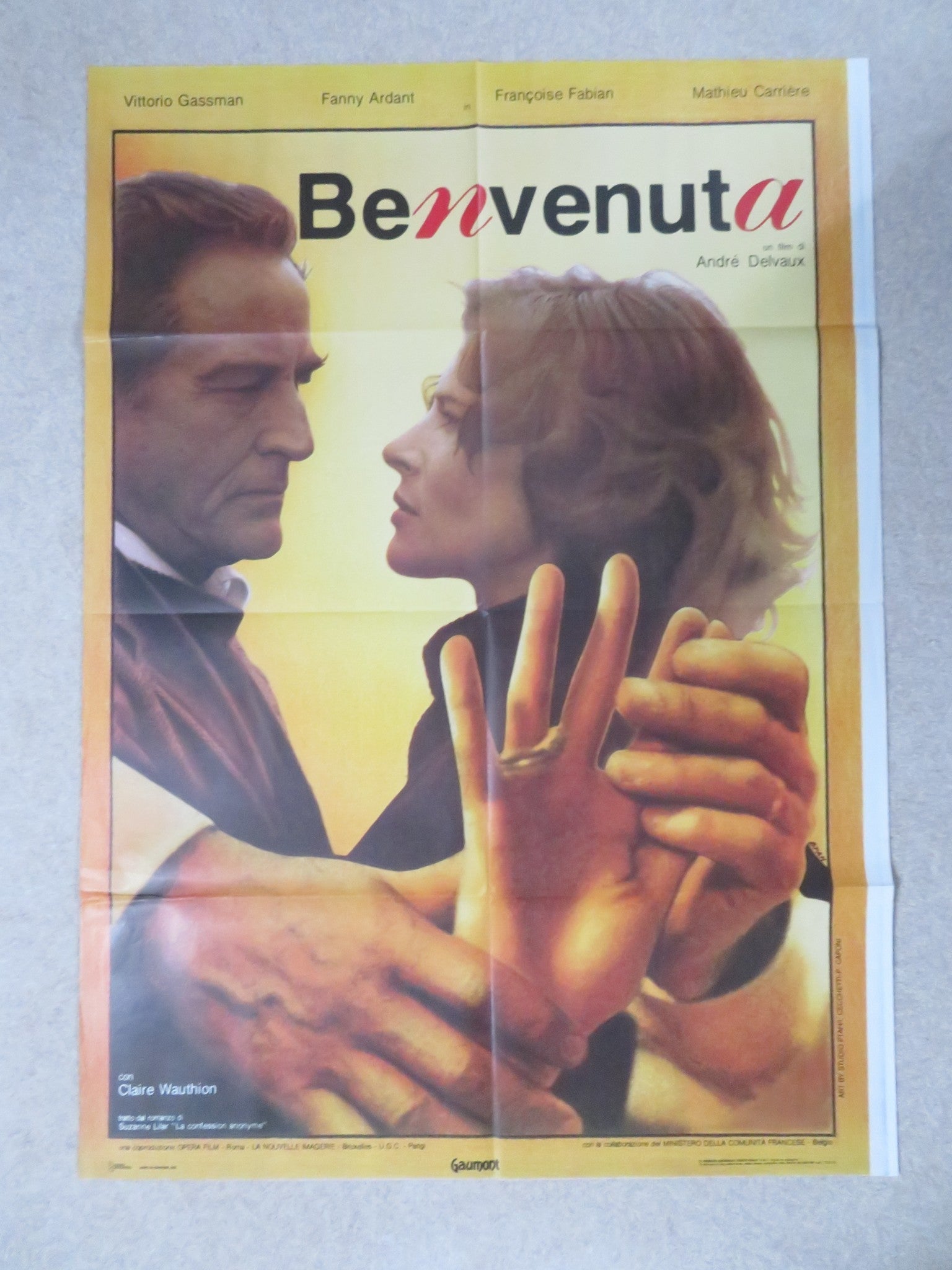 BENVENUTA ITALIAN 2 FOGLIO POSTER FANNY ARDANT VITTORIO GASSMAN 1983 Rendezvous Cinema Movie posters
