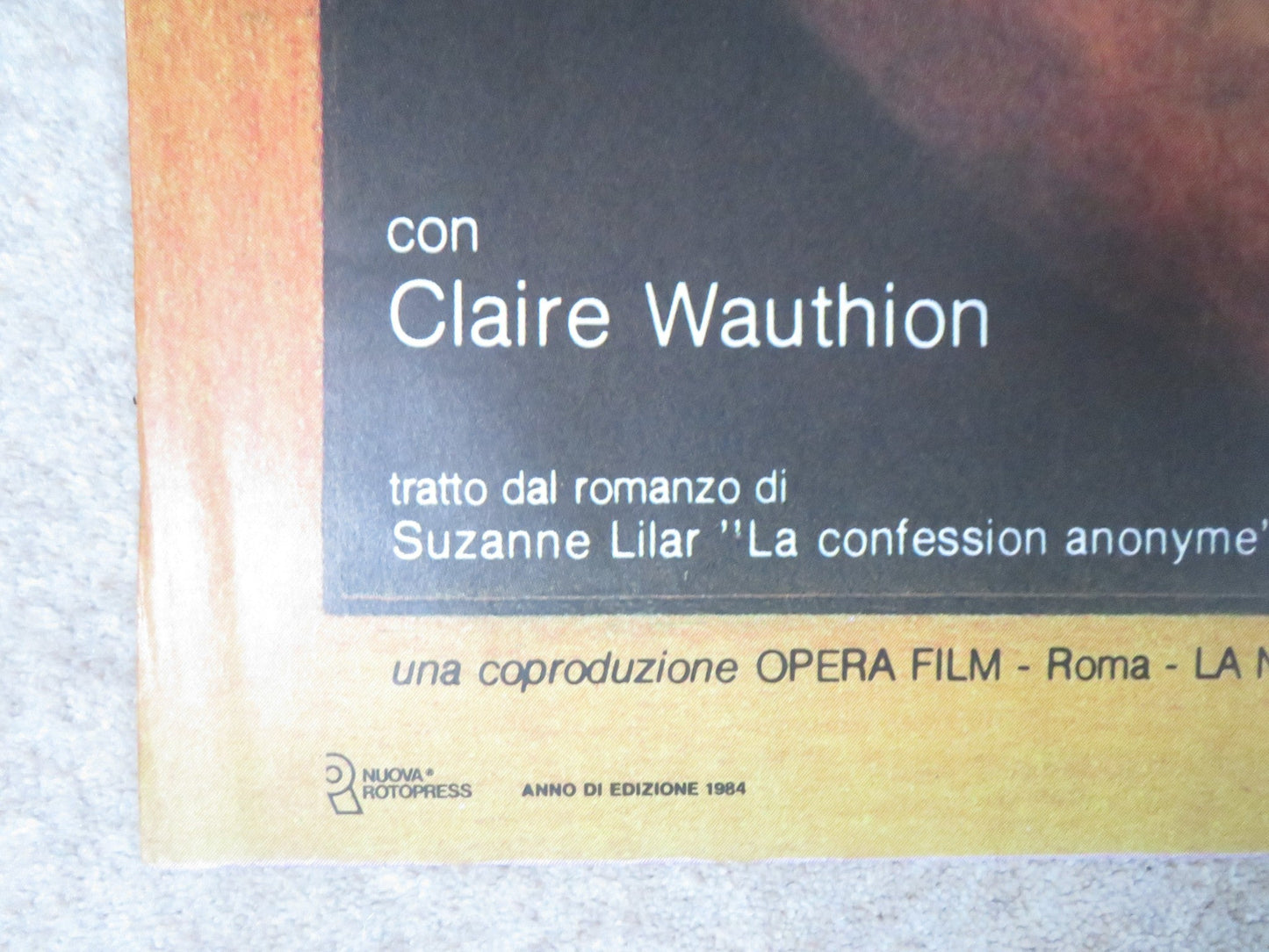 BENVENUTA ITALIAN 2 FOGLIO POSTER FANNY ARDANT VITTORIO GASSMAN 1983 Rendezvous Cinema Movie posters