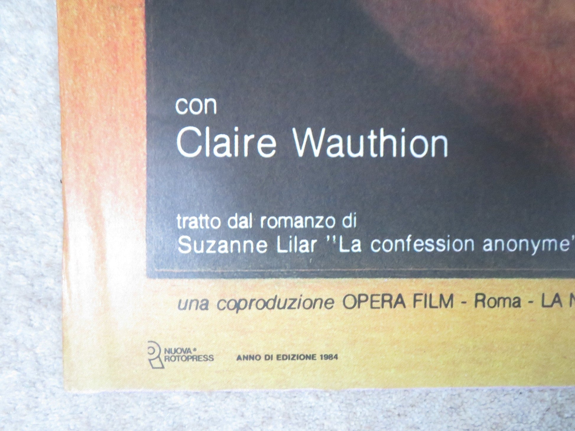 BENVENUTA ITALIAN 2 FOGLIO POSTER FANNY ARDANT VITTORIO GASSMAN 1983 Rendezvous Cinema Movie posters