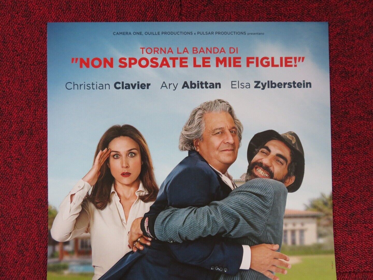 BENVENUTI ACASAMIA ITALIAN LOCANDINA (27"x12.5") POSTER CHRISTIAN CLAVIER 2017 Movie posters