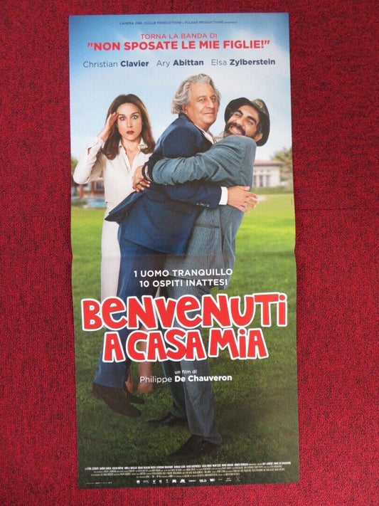 BENVENUTI ACASAMIA ITALIAN LOCANDINA (27"x12.5") POSTER CHRISTIAN CLAVIER 2017 Movie posters