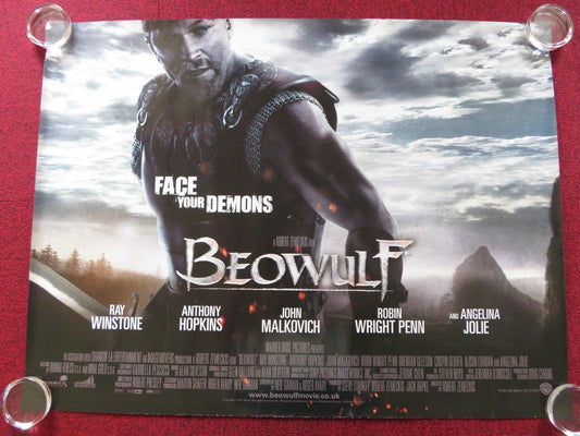 BEOWULF QUAD (30"x 40") ROLLED POSTER RAY WINSTONE ANTHONY HOPKINS 2007 Rendezvous Cinema Movie posters