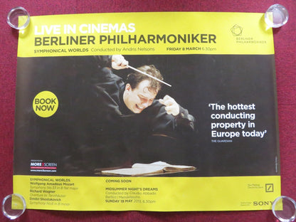 BERLINER HARMONIKER: SYMPHONICAL WORLDS UK QUAD (30"x 40") ROLLED POSTER 2013 Rendezvous Cinema Movie posters