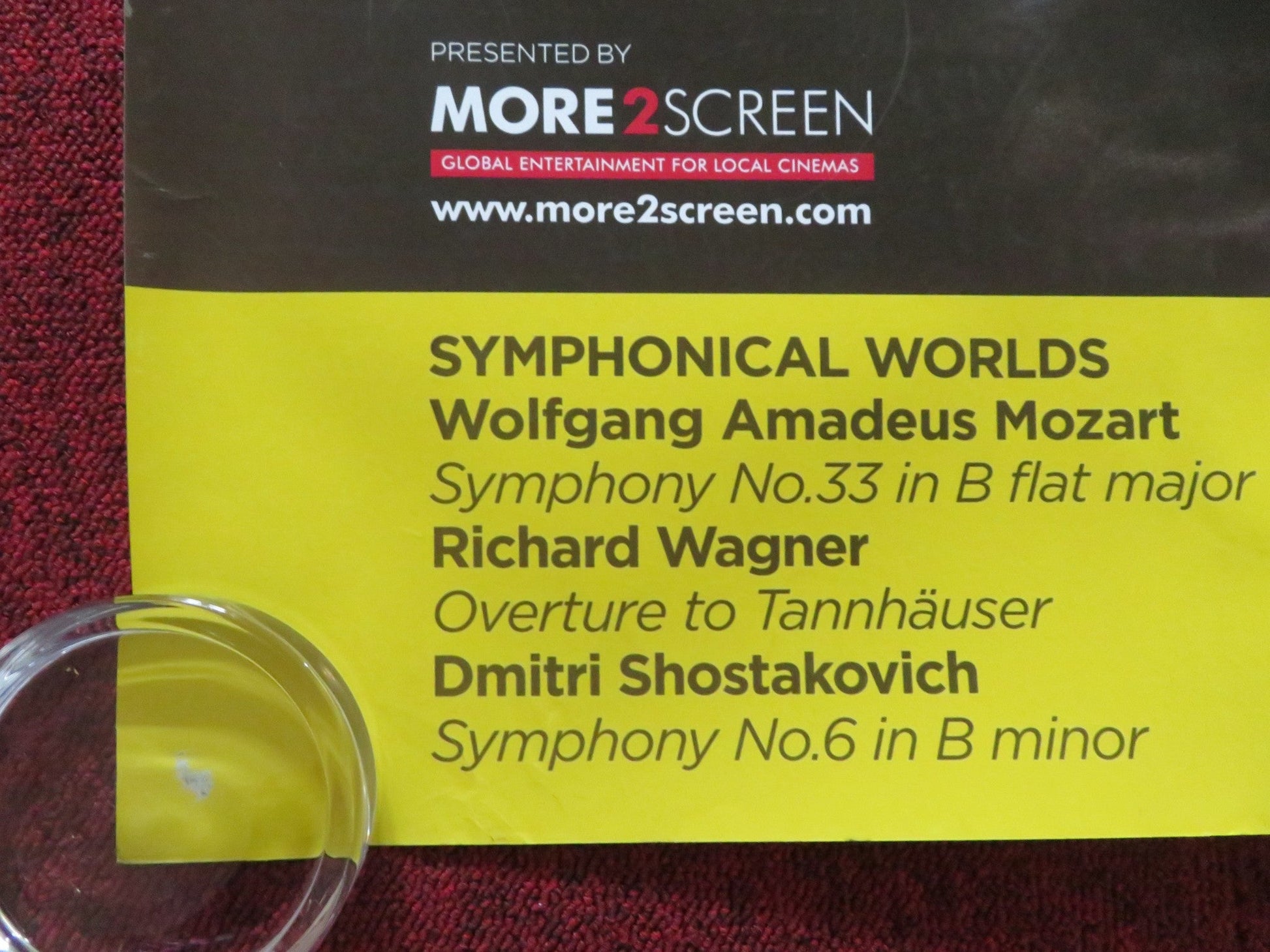 BERLINER HARMONIKER: SYMPHONICAL WORLDS UK QUAD (30"x 40") ROLLED POSTER 2013 Rendezvous Cinema Movie posters