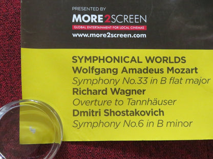 BERLINER HARMONIKER: SYMPHONICAL WORLDS UK QUAD (30"x 40") ROLLED POSTER 2013 Rendezvous Cinema Movie posters