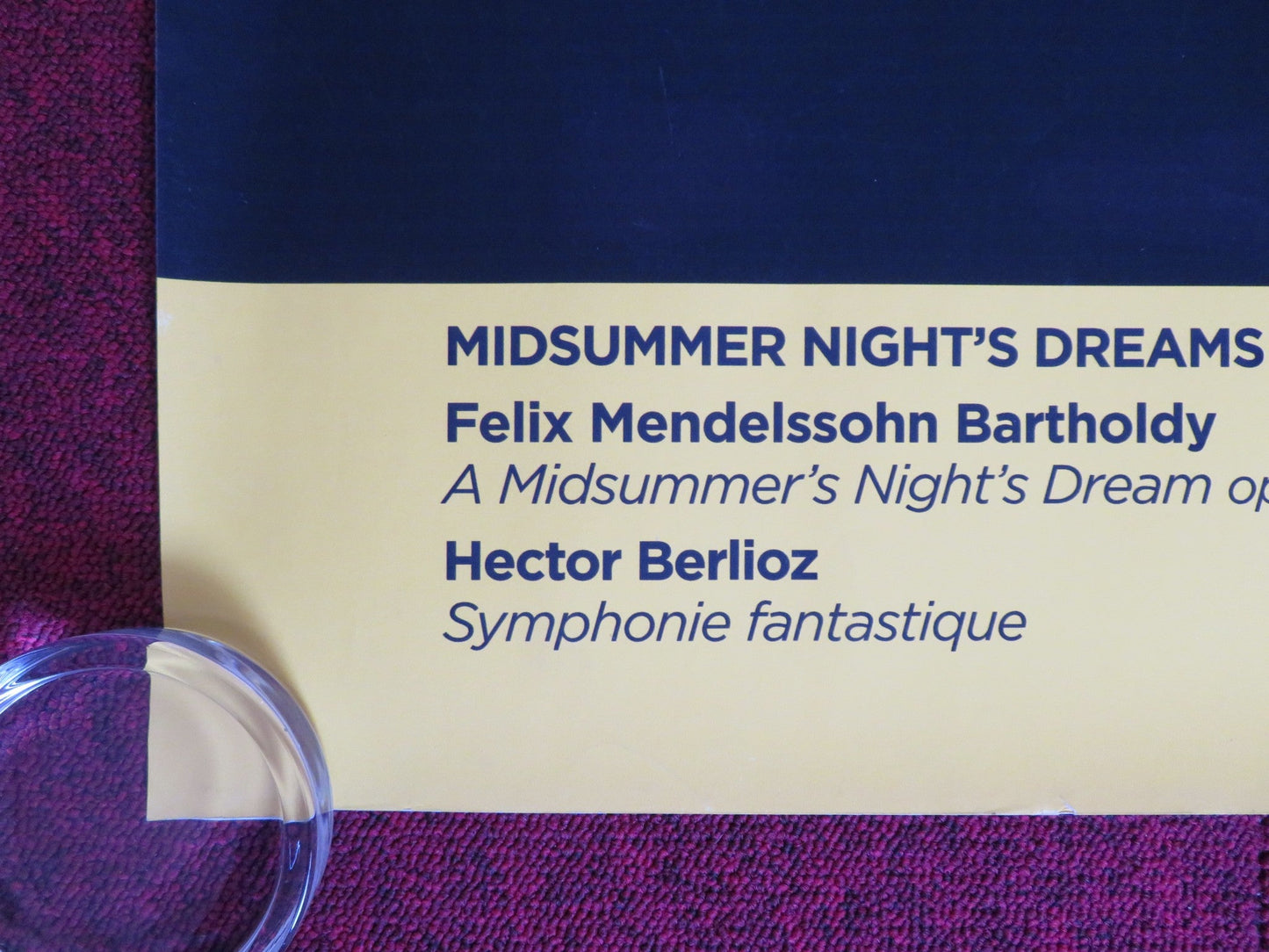 BERLINER PHILHARMONIKA MIDSUMMER NIGHT'S DREAMS UK QUAD ROLLED POSTER 2013 Rendezvous Cinema Movie posters